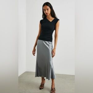 Rails Jaden Ruched Sleeveless Tank Top In Black Size M